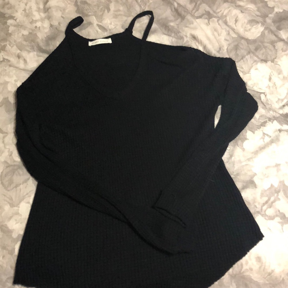 Peek a boo shoulder sweater